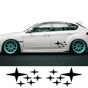 1SET  Star Combination Car Stickers Gloss Vinyl Decal Are Waterproof  Sun-protected and Scratch Blocking  Suitable for Car Doors  Windshields  Creative Body Decorative Decals  Multi-color Optional  Universal Decorative Accessories for Vehicle Exterior
