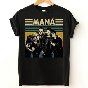 [Sale Up To 40%] Maná band Vintage T-Shirt, Maná band Graphic Tee, Pop rock Shirt, Retro Music Shirt Unisex
