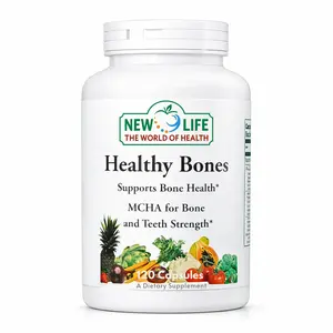 New Life Healthy Bones - 120 Capsules with Calcium Phosphorus Boron & Magnesium for Bone Strength Support - Comprehensive Bone Health Supplement