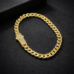 14K Yellow Gold Womens Bracelet 7.5 INCH for Everyday Wear CZ Brazalete Gifts for her Stylish Fashion