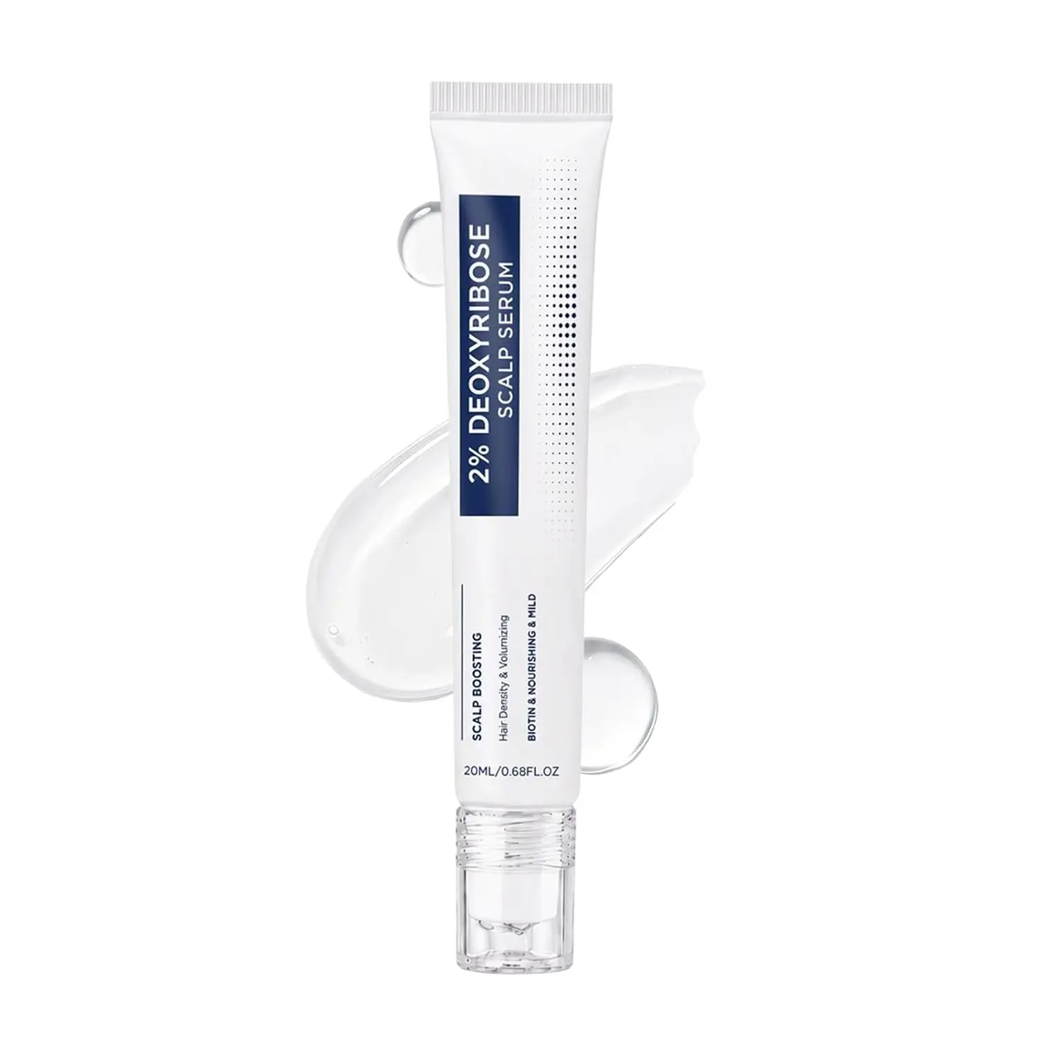 Deoxyribose Scalp Serum 2% with Biotin, Lightweight Scalp Care,Lightweight Deoxyribose 2% scalp serum with Biotin and precision applicator for comfortable daily scalp care.
