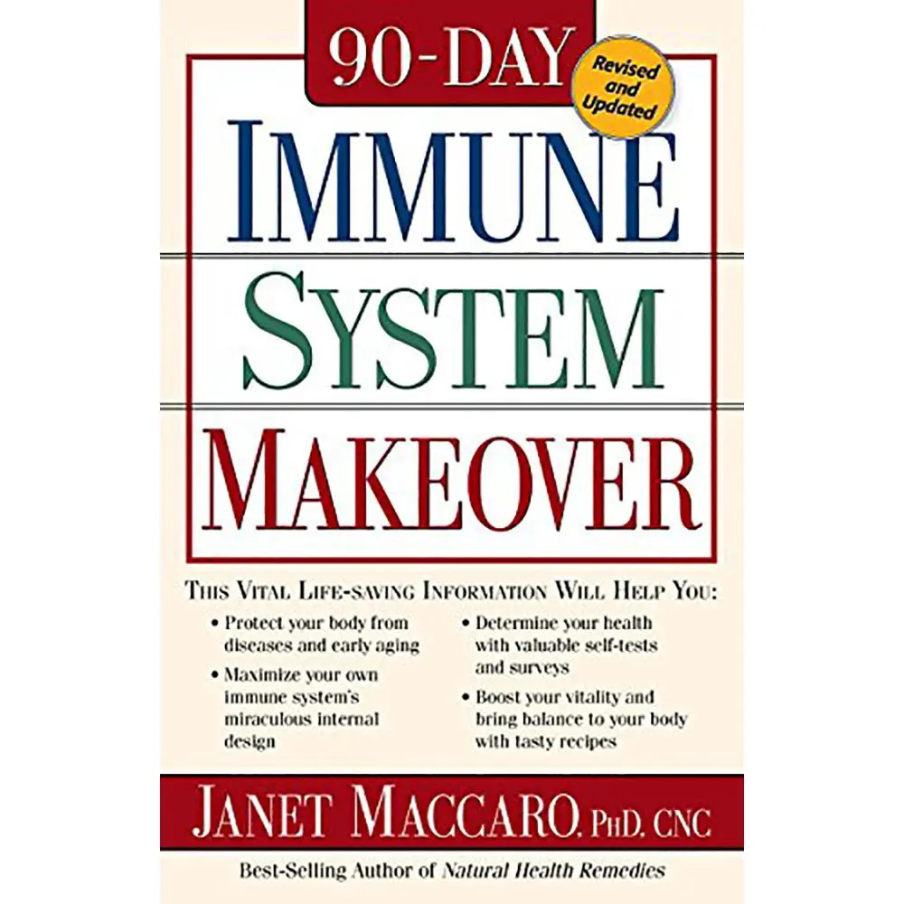 USED Book - 90 Day Immune System Revised: This Vital Life-Saving Information Will Help You: - Protect Your Body from Diseases and Early Aging - Maximize Your Own by Maccaro, Janet (Paperback) - english