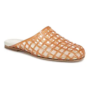 Women’s Jelly Shoes – slip-on closed-toe mesh jelly flats sandals/slides, comfortable summer beach slippers for women