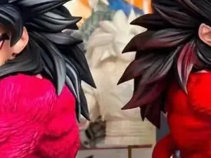 ssj4 g0000--kuuu--and --vee-gee--taa PVC figure for home decoration