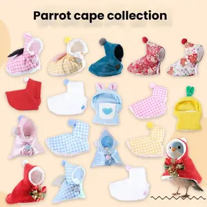 Pet Bird Clothes Plush Parrot Cape Canary Cloak Parrot Bee Transformation Costume, Soft and Cozy Pet Apparel for Birds