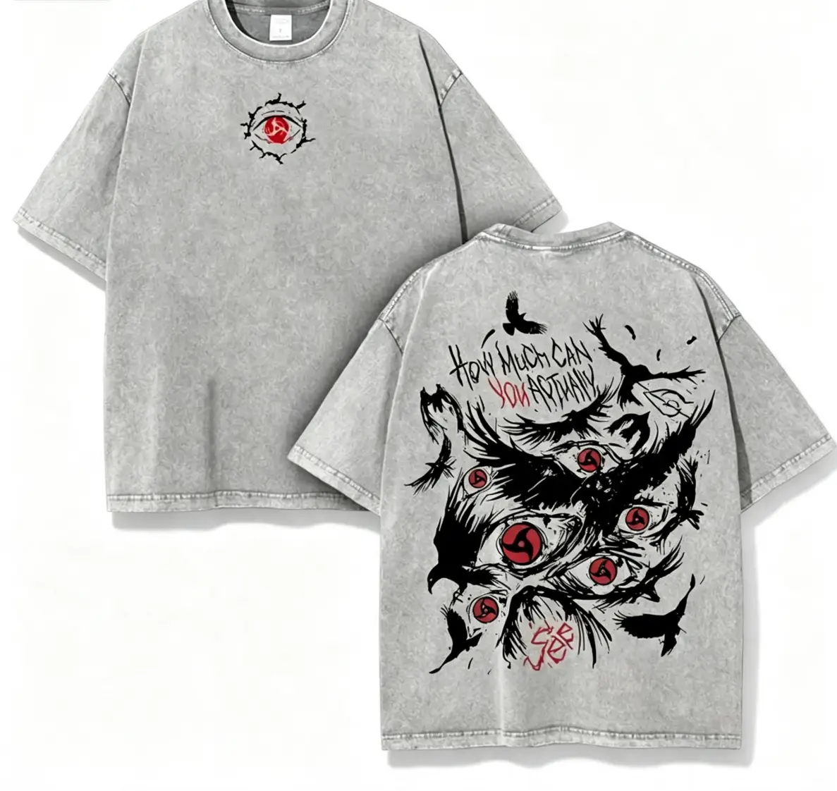 Retro Heavy Uchiha Itachi Character Naruto Anime Tee Menswear Top Unisex Mineral Anime Manga Washed Heavy Cotton T-shirt, Gift For Anime Fan retro print fun story shirt new york t-shirt all-season casual teeny t-shirt gift good graphic shirtgraphict-shirt