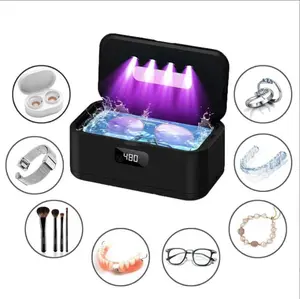 The Latest Ultrasonic Cleaner — An Ultrasonic Jewelry Cleaner Suitable for Diamond Rings, Silver and Gold Jewelry, Earrings, Necklaces, Eyeglasses, Dentures, Retainers, CPAP Accessories, Coins, Mouthguards, and Razors.