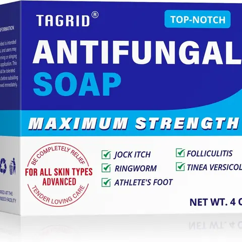 TAGRID Antifungal Soap with Tea Tree Oil – Body Wash for Jock Itch, Ringworm, Athlete's Foot & Itchy Skin – Hypoallergenic, Soothing Relief – Skin Repair & Daily Herbal Cleanser Cleansing Gentle