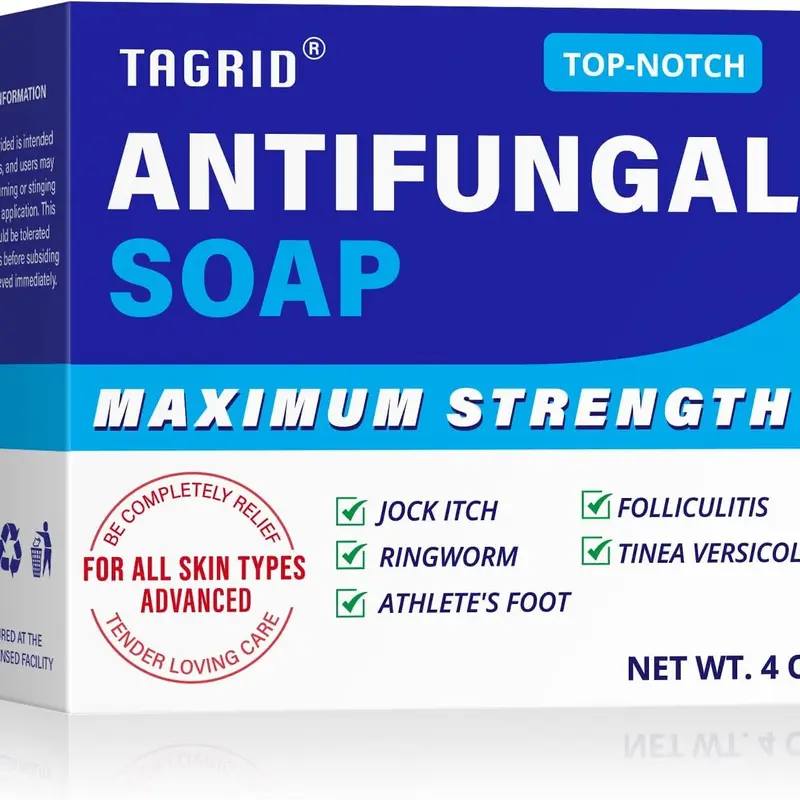 TAGRID Antifungal Soap with Tea Tree Oil – Body Wash for Jock Itch, Ringworm, Athlete's Foot & Itchy Skin – Hypoallergenic, Soothing Relief – Skin Repair & Daily Herbal Cleanser Cleansing Gentle