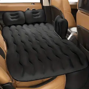 Inflatable Car Air Mattress, Back Seat Camping Cushion Bed Portable Home Air Mattress, Travel, Car Sleeping Bed Blow Up Pad Mattress, with Air Pump RV Bed Mattresses