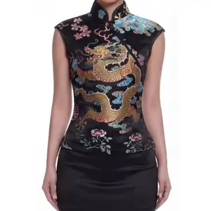 SHORT SLEEVE CHEONGSAM TOP