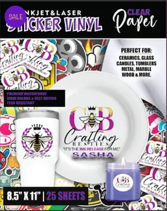 Crafting Besties Sasha Clear Sticker paper
