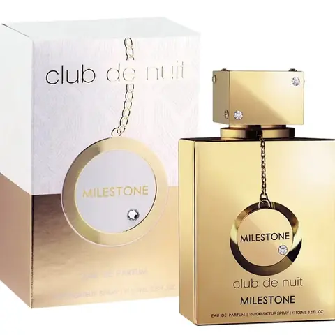 ARMAF Club de Nuit Milestone Eau de Parfum Spray for Unisex, 3.6 Ounce Perfume Fragrance Woody Floral, Perfume For Sale, Daytime Wear