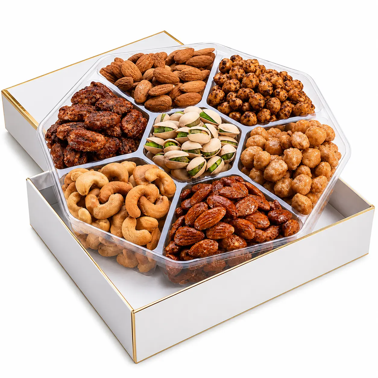 Gourmet Mixed Nut Assortment Gift Box - Premium Roasted & Sweet Nut Variety Pack