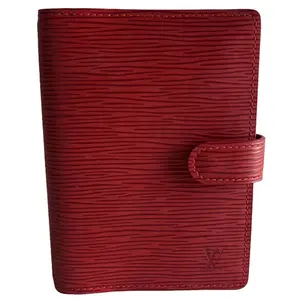 Pre-owned Louis Vuitton canvas Small Leather Goods Agenda PM Epi leather red 308