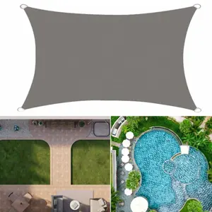 Waterproof Sun Shade Sail Canopy Rectangle UV Block Sun Shelter For Outdoor Garden Patio Backyard Terraza Awning Privacy Screen Sunshade Canopy Beach Shade Canopy