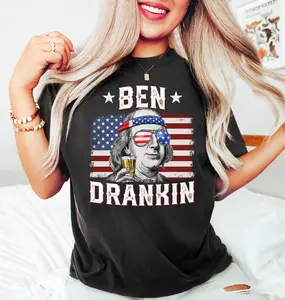 Funny 4th of July Shirt, Retro USA Shirt, Ben Drankin Shirt, Funny Fourth of July Shirt, Patriotic Shirt, Merica Shirt, Independence Day Tee