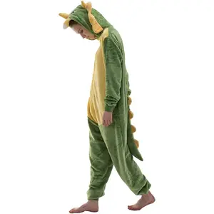Snug Fit Unisex Adult Onesie Pajamas, Flannel Cosplay Animal One Piece Halloween Costume Sleepwear HomewearGift