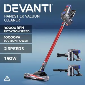 Devanti Handheld Vacuum Cleaner Cordless Stick Handstick Vac Bagless