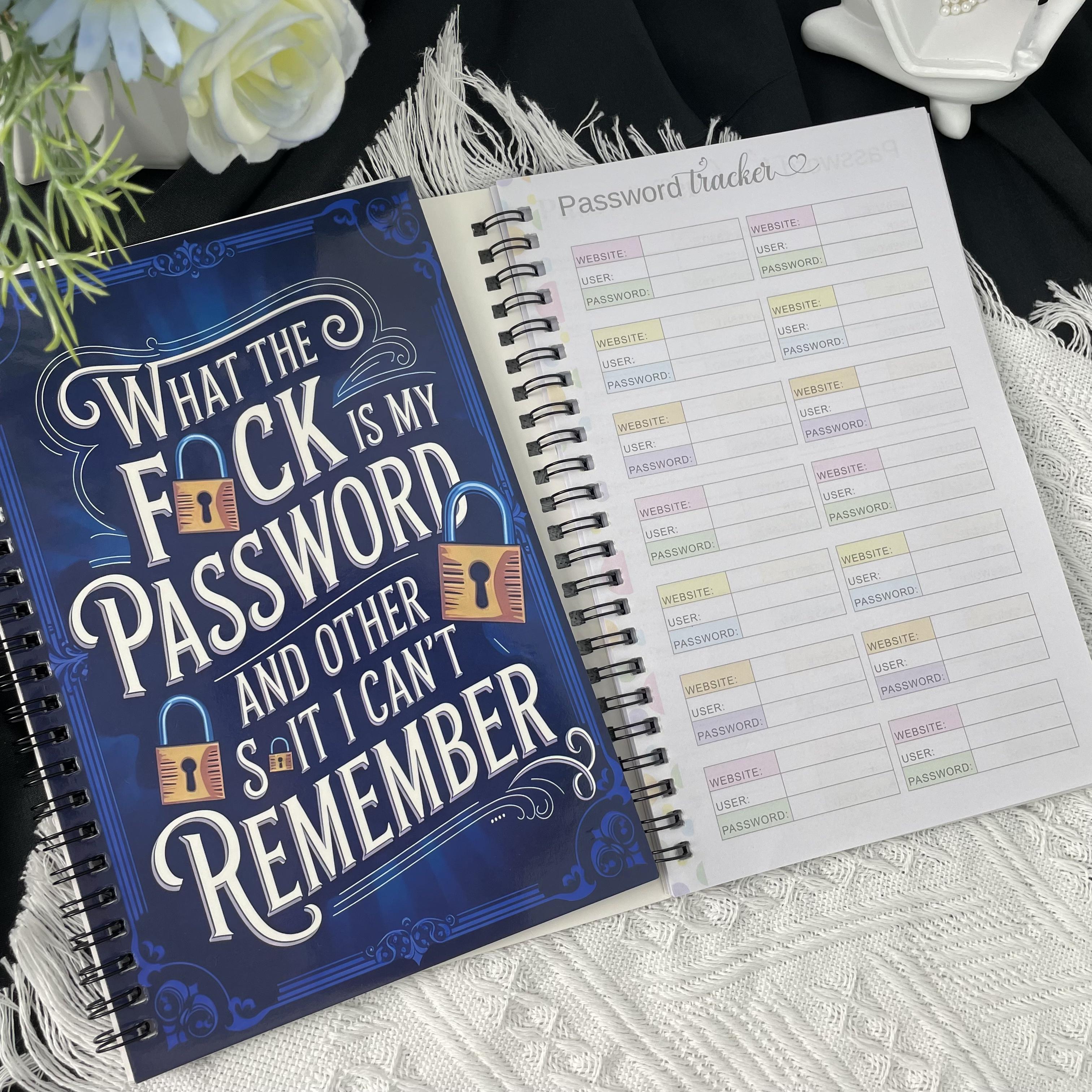 Password Journal Notebook with Lightweight Layered Tabs, Sturdy Construction & Compact Design, Practical Password Keeper & Security Tool for Families, Students and Adults