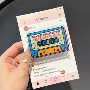 Please Be Patient With Me I'm From The 1900s MagSafe Phone Grip, Retro Cassette Tape Griptok, 90s Aesthetic Phone Stand, Nostalgic Funny Accessory, Millennial Birthday Gift