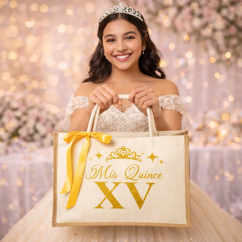 Custom Quinceañera Tote Bag