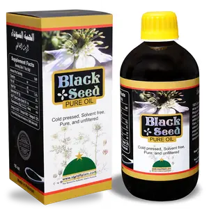 Herboganic Black Seed Oil | 100% Pure Cold-Pressed Nigella Sativa | Immune & Joint Support | 16 oz