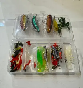 77pcs Fishing Lures for Bass Trout Bass Baits and Lures-Crankbaits,Spinnerbaits,Jigs,Worms,Fish and Frog Lures etc. Freshwater Saltwater Bass Artificial Bait