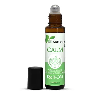Rii Naturals Essential Oil Roll On Blend CALM-Stress Relief & Relaxation Calming & Relaxing Self Care Aromatherapy Oils