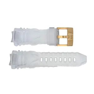 TechnoMarine Rubber Watch Strap Band 17MM Gold Buckle