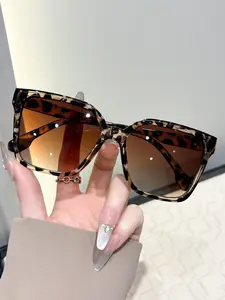 Elegant Square Women's Sunglasses, Leopard Print Sunglasses, Casual Style for Driving, Shopping, Dating, and Daily Wear, Perfect for Ladies