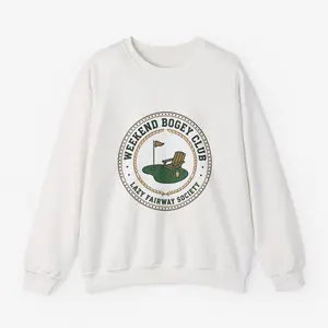 Weekend Bogey Club Crewneck Sweatshirt | Golf Aesthetic, Country-Club Core F