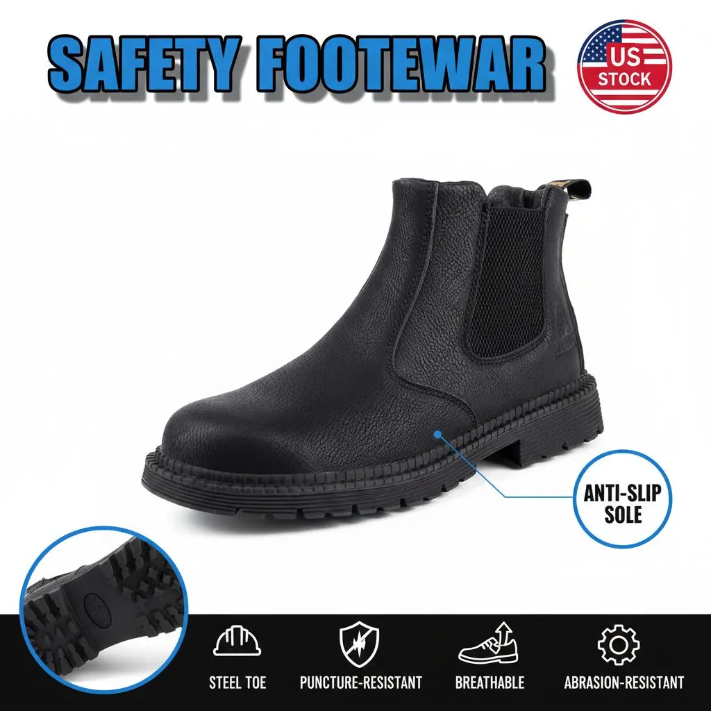 Smash-Proof Puncture-Proof Breathable Advanced Waterproof Quick-Dry Adult Carpentry Woodworking Painter Shoe - Anti-Slip Durable Comfortable Gear