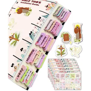 Spanish  Tabs for Women, Floral Design Personalized  Journaling Tabs, Large Print  Book Index Tabs Labels,  Study Supplies
