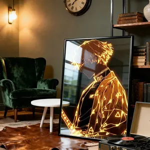 1pc Japanese Style Demon Slayer poster Print, Modern Wall Art Decor for Living Room & Bedroom, Perfect Gift Idea for Fans