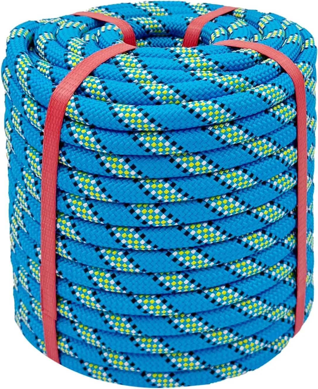 Arborist Rope - 1/2 in x 100 Ft Blue 48-Strand Braid Rope for Arborist Work, Rock Climbing, Outdoor Construction Applications, Adults