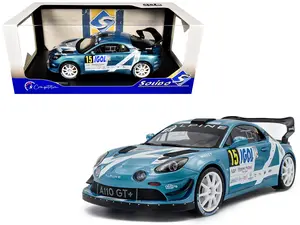 Alpine A110 Rallye GT+ #15 "Rallye Du Mont Blanc" (2024) "Competition" Series 1/18 Diecast Model Car by Solido
