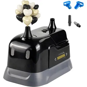 Balloon Pump Electric, Dual Nozzle Balloon Inflator Air Pump, Fast & Easy Inflation for Party Decorations, Birthday, Wedding, Baby Shower – Lightweight, Portable Balloon Blower Machine