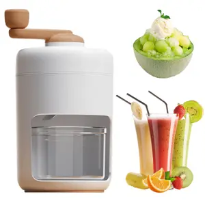 DIY Shaved Ice Maker for Home Use-Comes with Ice Tray | Manual Crank | No Electricity Needed