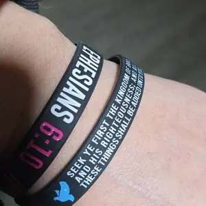 Bible Verse Silicone Rubber Bracelet, 12/24 Pcs Christian Inspirational Daily Religious Wristband for Men Women Encouragement Boy Perfect Gift for Valentine's Day Father's Day Mother's Day Anniversary Birthday