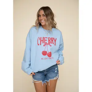 Sugar Sweet Cherry Oversized Crewneck