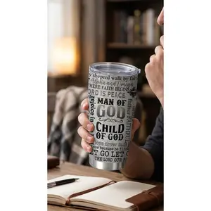 Man of God Inspirational Stainless Steel Tumbler