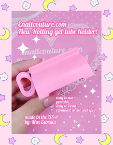 rolling gel tube holder  Tube Squeezer with Rolling Holder Rotating Squeezing Artifact Dispenser for gelpoly