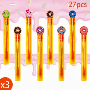 27-Piece Donut-Shaped Bubble Blower Set (Liquid Not Included) Wedding Bubble Wand Decorative Accessories for Bridal Exit, Anniversary Celebrations, Birthday Parties, and Graduation Ceremonies