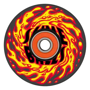 66mm SB Flame 78a Slime Balls Light Ups Skateboard Wheels