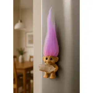 Crystal Troll Doll Refrigerator Magnet