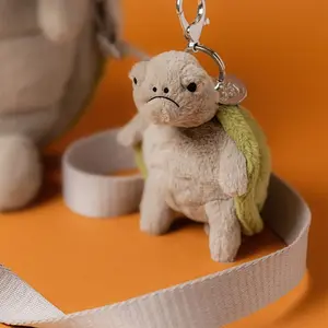 Jellycat Soft Plush Keychain - Adorable Rabbit & Animal Bag Charms | Cute Cuddly Collection | On-the-Go Accessory | Ideal Charm for Girls | Stylish Keyring | Kawaii Gift Option