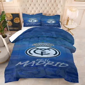 Team Logo Comforter Set, Includes 1 Comforter And 1 Or 2 Pillowcases Without Insert, Suitable As a Gift For Boys, Teenagers And Adults, Soft And Warm Bedroom Decoration