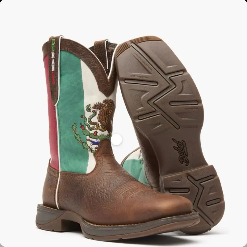 REBEL BY DURANGO MEXICO FLAG WESTERN BOOT