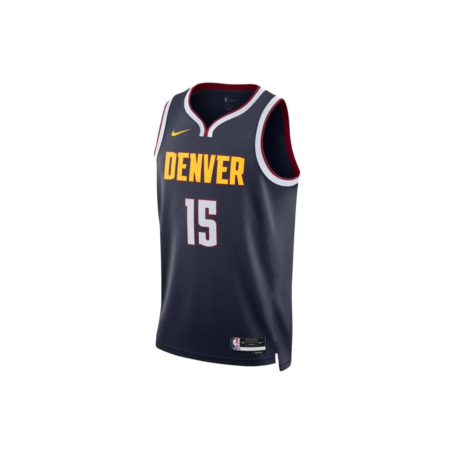 Nike Nba Denver Nuggets Nikola Jokic Icon Edition Swingman Jersey Breathable Unisex Blue DN2003-419